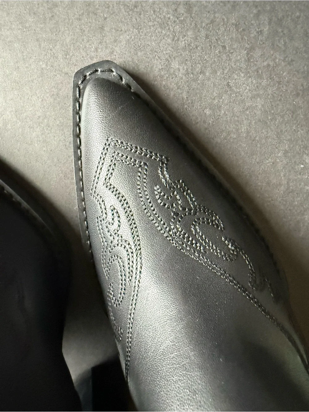 The Kooples Western Leather Heeled Side Zip Ankle Boot NIB Sz FR 37 $475 US 6